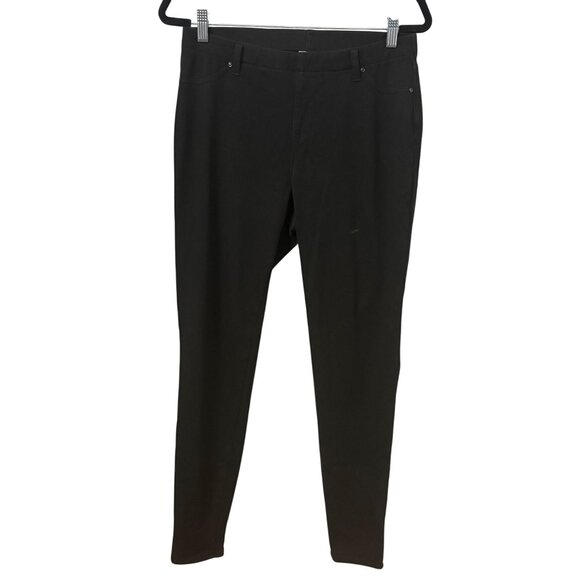 Time And Tru Womens Black Jeggings Skinny Pants L(12-14) Stretch Comfortable Fit - Picture 1 of 9